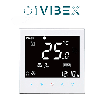 Voice Control Two Pipe Four Pipe Zigbee Fan Coil Programmable Room Thermostat(S6TS2000AC-Z)
