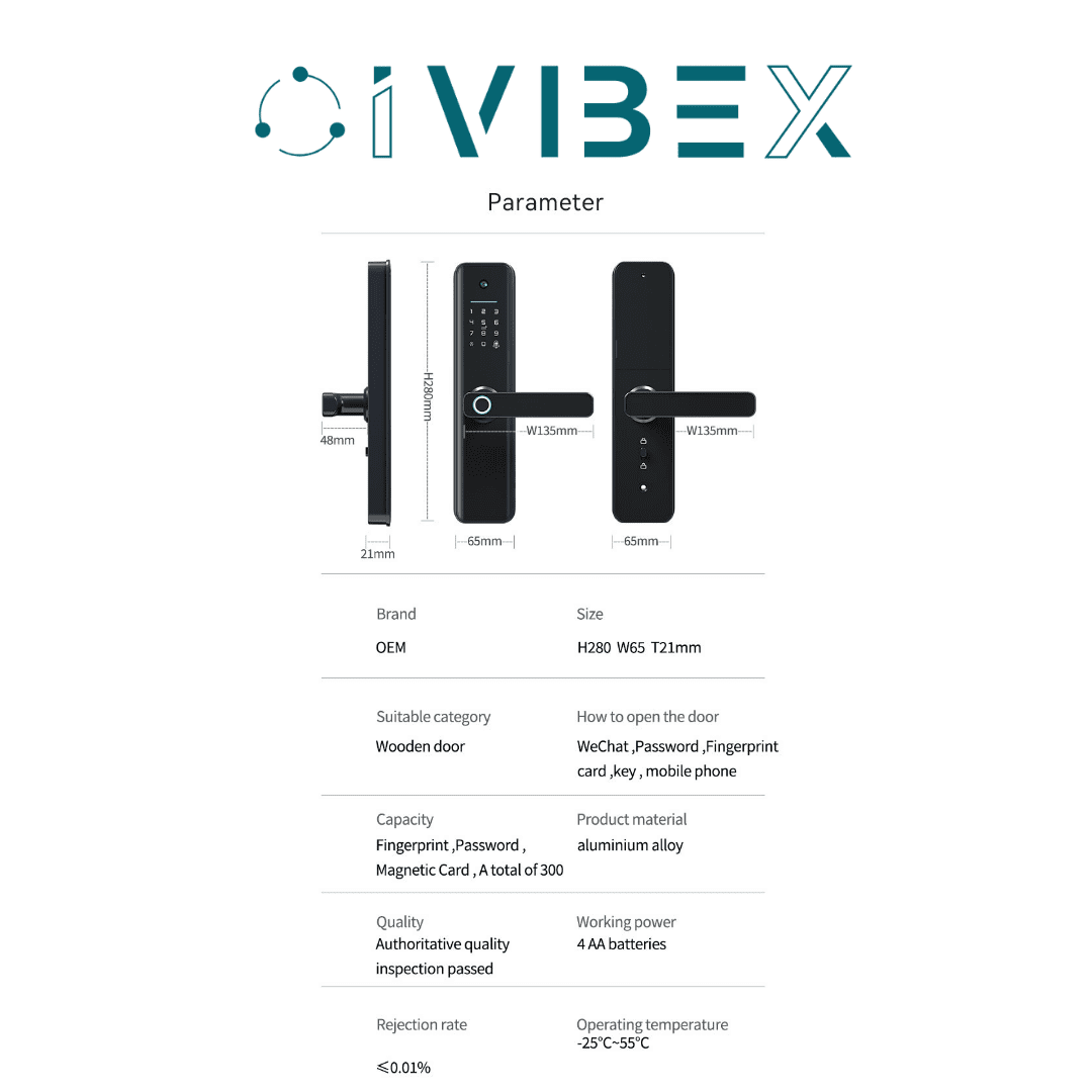 Secure Your Space Indoor Fingerprint Smart Lock with Camera Ultimate