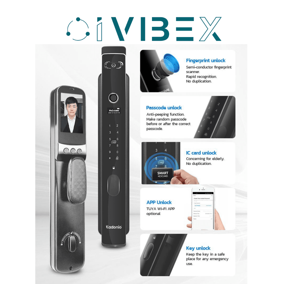 Visual Intercom Camera Door Lock: Secure Access & Surveillance