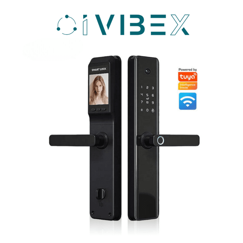 Exterior Smart Wifi Fingerprint Camera Door Lock/Visible large screen(SJDA)