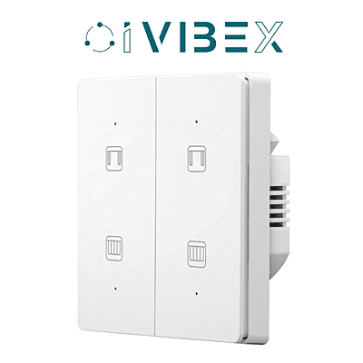 SX7202A ZigBee Wall Curtain Switch for Tuya Smart Life Automation and Alexa Google Home Key Roller Shutter Switch