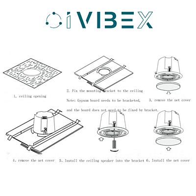 Ceiling Speaker 4 inch (10-30W) (X16MS202C4) Ceiling Speaker 4 inch (10-30W) (X16MS202C4)