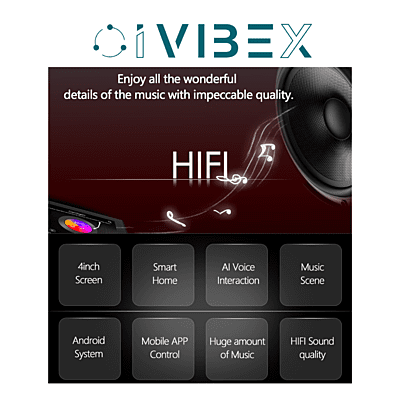 Touch Screen 4 inch Music Amplifier ( 15w * 2) (X16MA64T4-BT)
